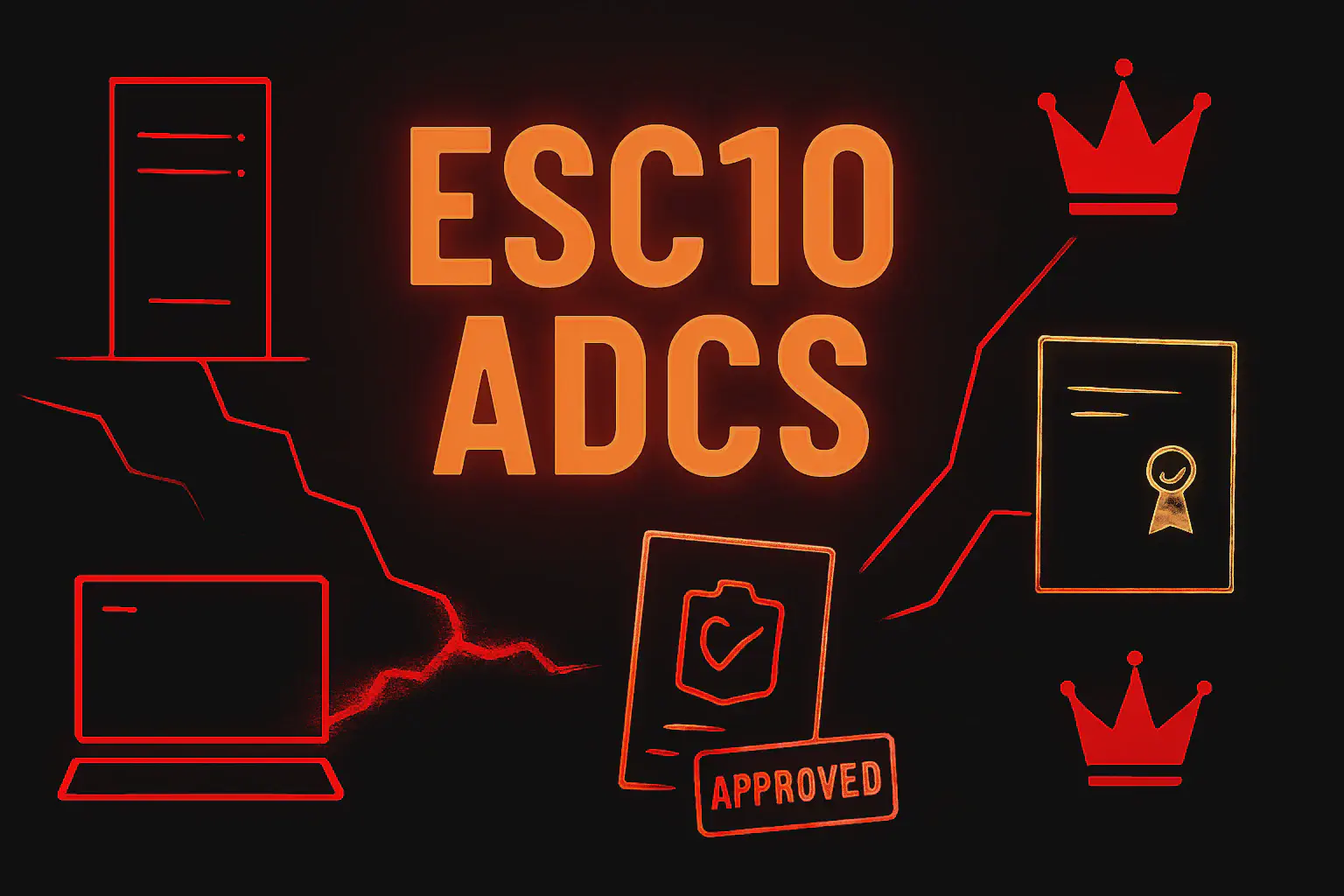 ESC10 ADCS: Privilege Escalation tramite Weak Certificate Mapping Schannel