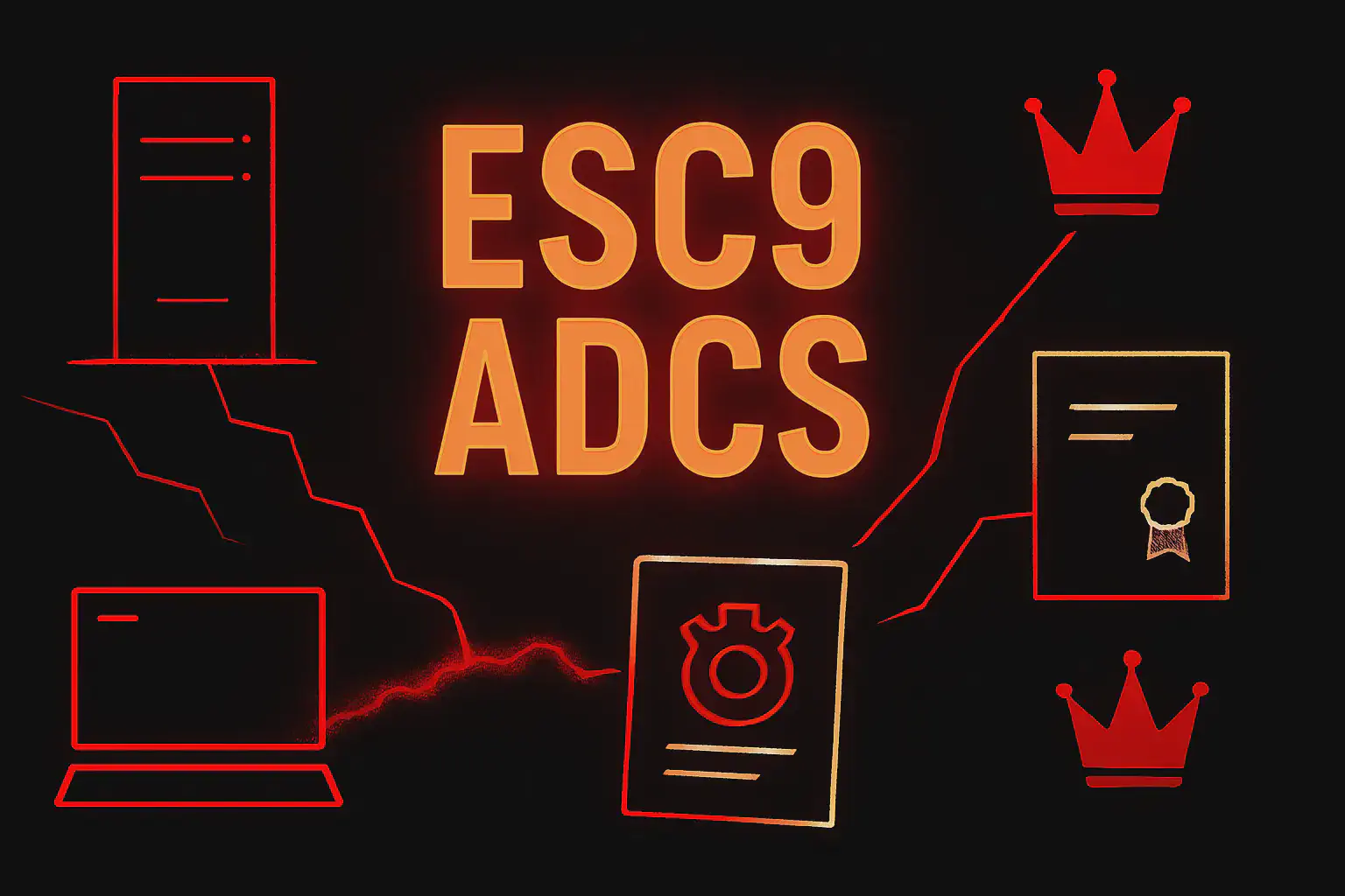 ESC9 ADCS: Privilege Escalation tramite Template senza SID Security Extension