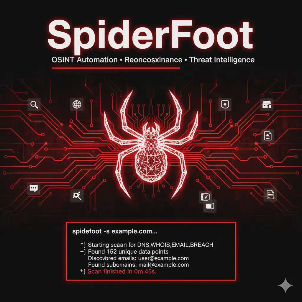 SpiderFoot: Automazione OSINT con 200+ Moduli per Threat Intelligence