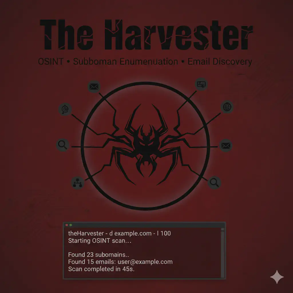 TheHarvester: Email Enumeration e Subdomain Discovery Rapida per Initial Reconnaissance