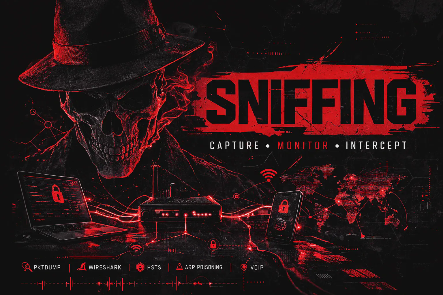 Sniffing di rete: come catturare traffico, credenziali e pacchetti in pentest