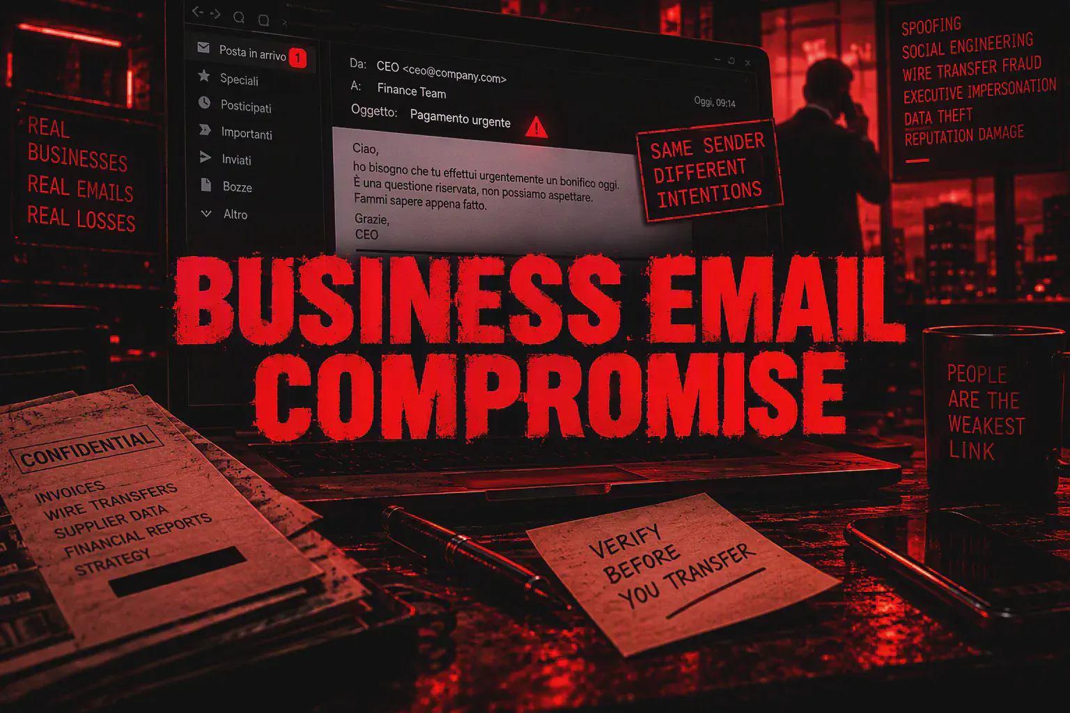 Business Email Compromise (BEC): Truffe, Tecniche e Difesa