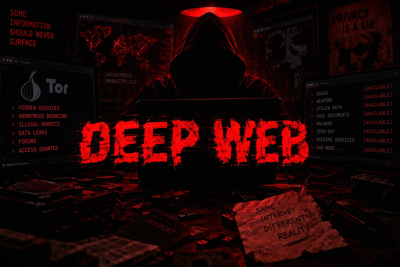 Deep Web: Cos'è, Differenza col Dark Web e Come Funziona Deep Web: Cos'è, Differenza col Dark Web e Come Funziona