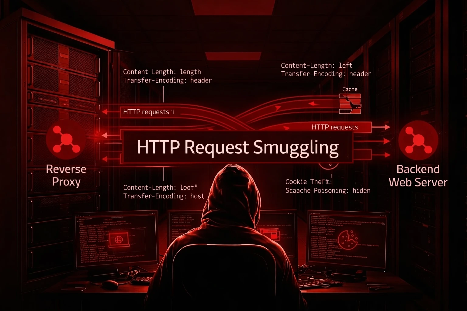 HTTP Request Smuggling: Desync, Cache Poisoning e Cookie Theft HTTP Request Smuggling: Desync, Cache Poisoning e Cookie Theft