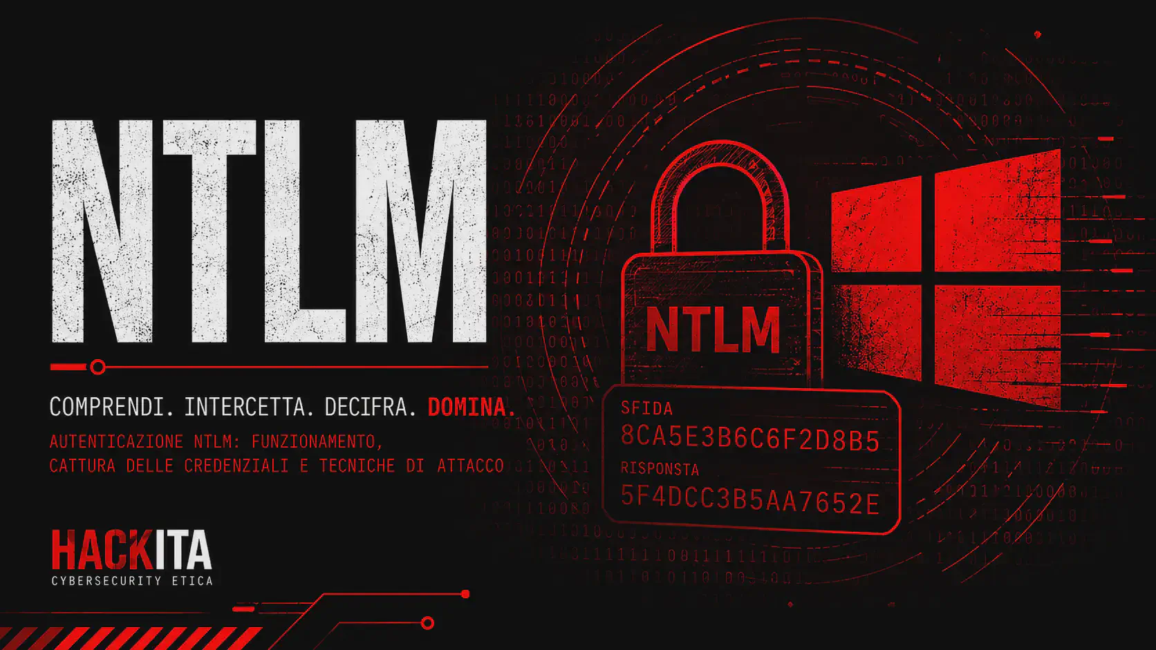 NTLM: Protocollo, Hash Capture, Pass-the-Hash e Relay su Active Directory