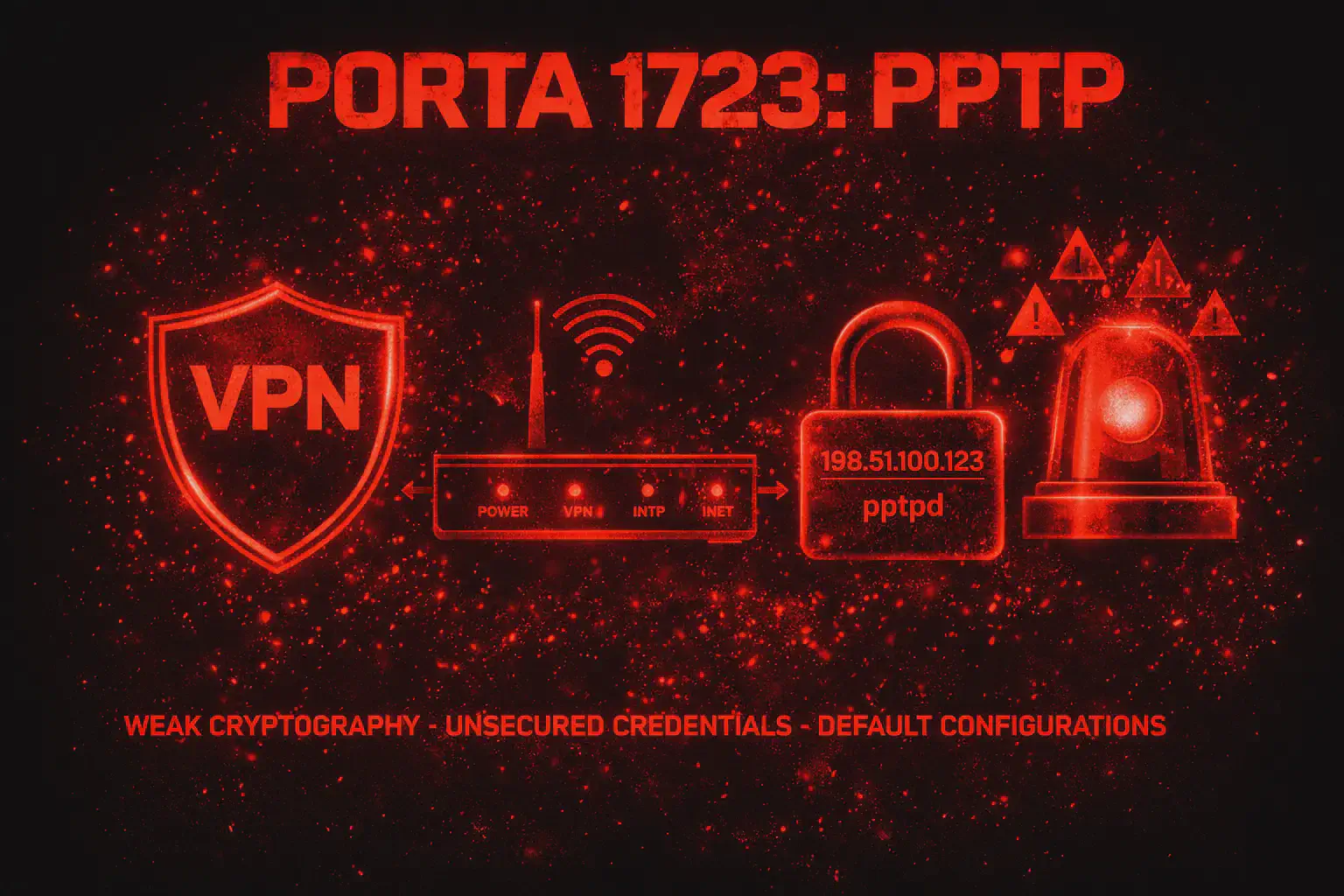 Porta 1723 PPTP: MS-CHAPv2 e Credenziali VPN
