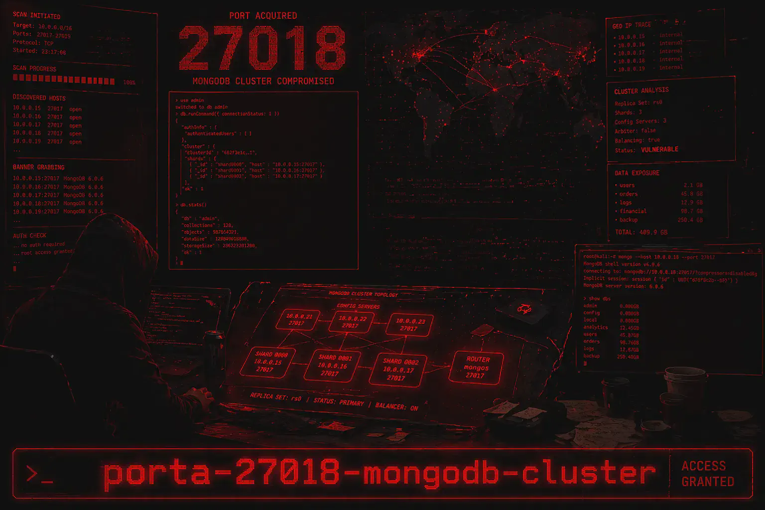 Porta 27018 MongoDB Cluster: Accesso ai Nodi Interni e Oplog Dump