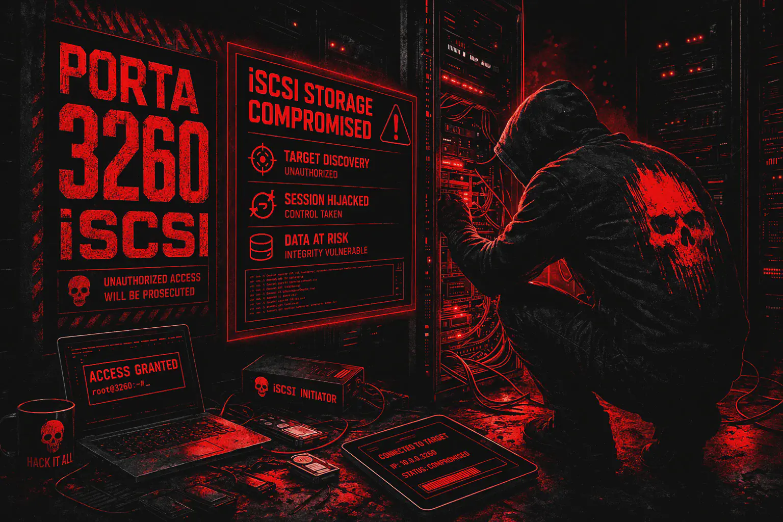 Porta 3260 iSCSI: Pentest, Target, LUN e CHAP