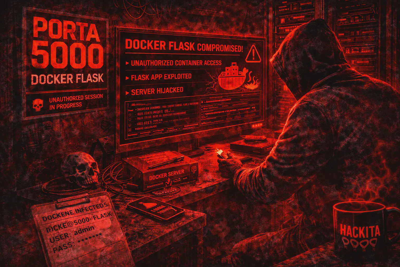 Porta 5000 Docker Registry e Flask: Debug, RCE e Secret Leak