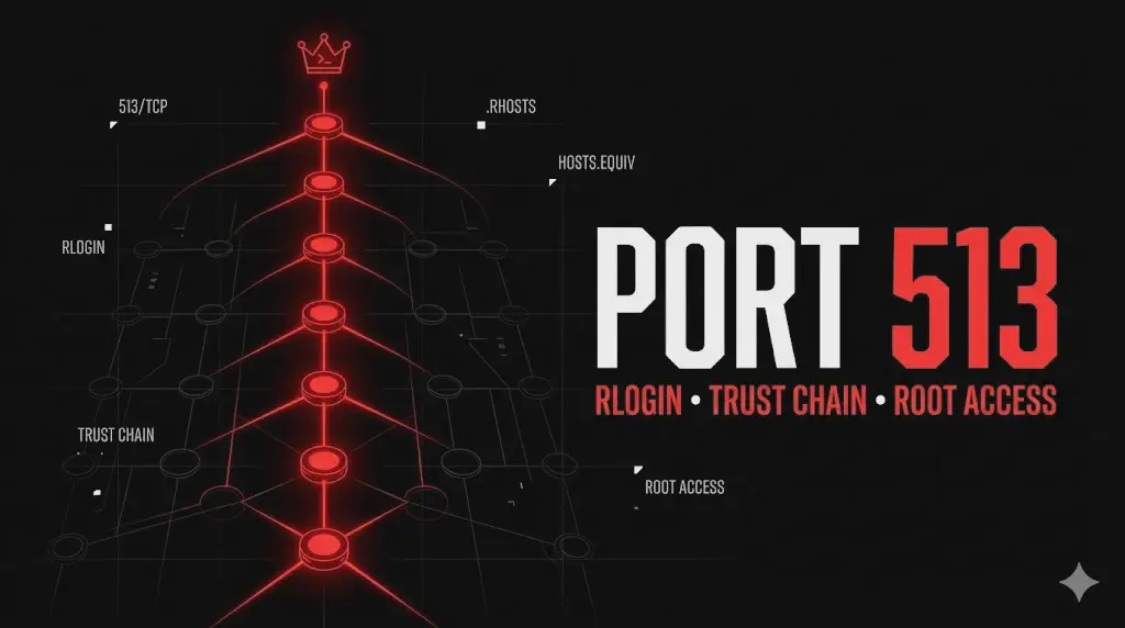 Porta 513 Rlogin: trust .rhosts, accesso root e lateral movement Unix legacy