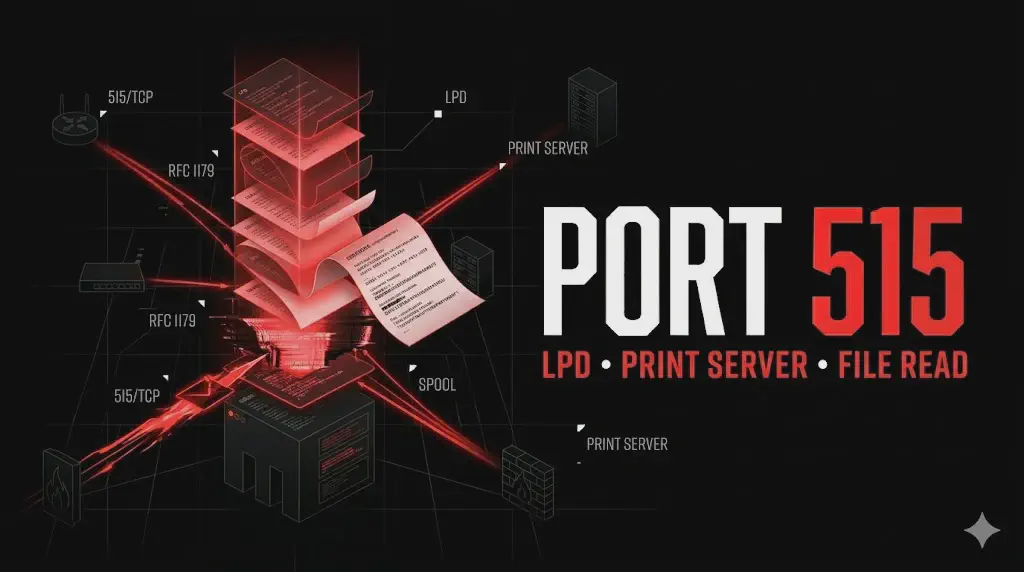 Porta 515 LPD: file read, queue enumeration e rischi del print server legacy