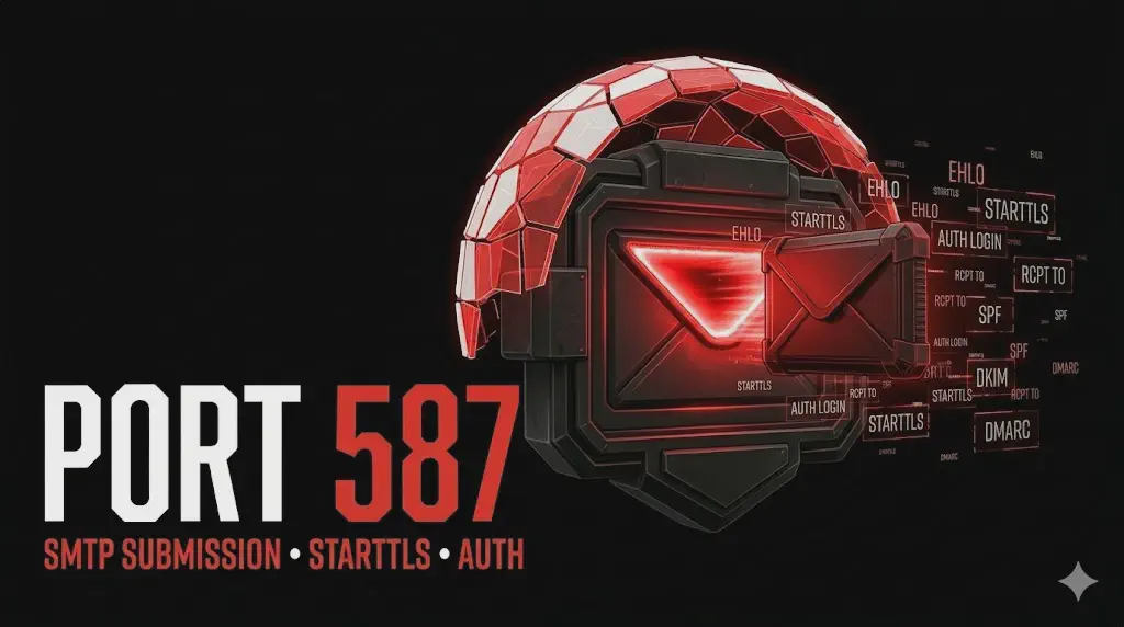 Porta 587 SMTP Submission: user enumeration, STARTTLS e credenziali email.