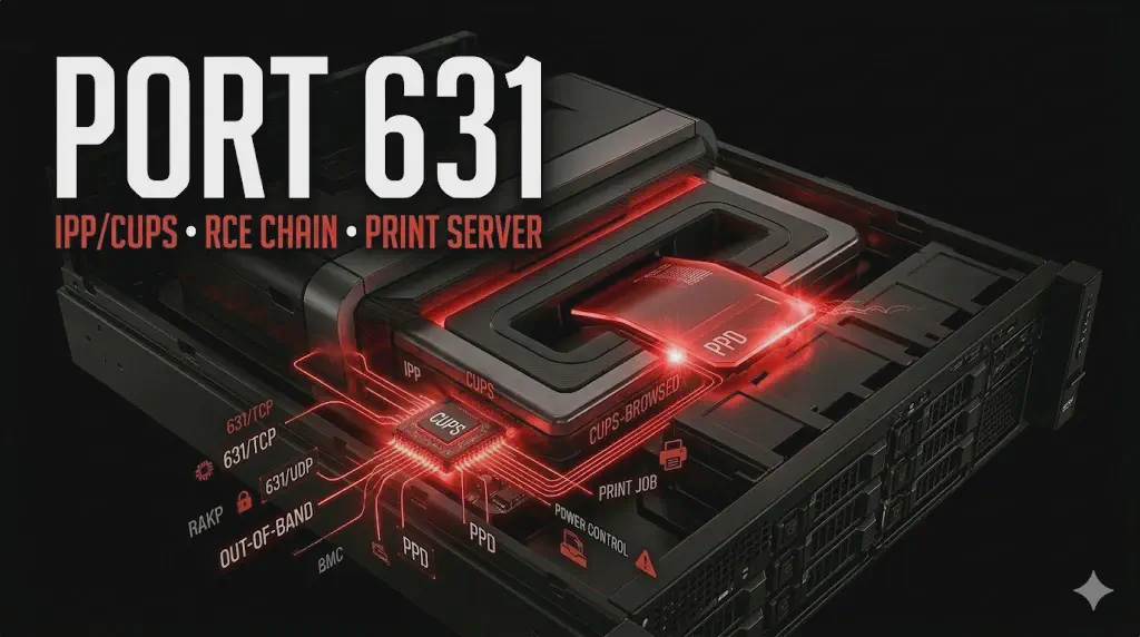 Porta 631 IPP/CUPS: RCE chain, cups-browsed e compromissione dei print server Linux.