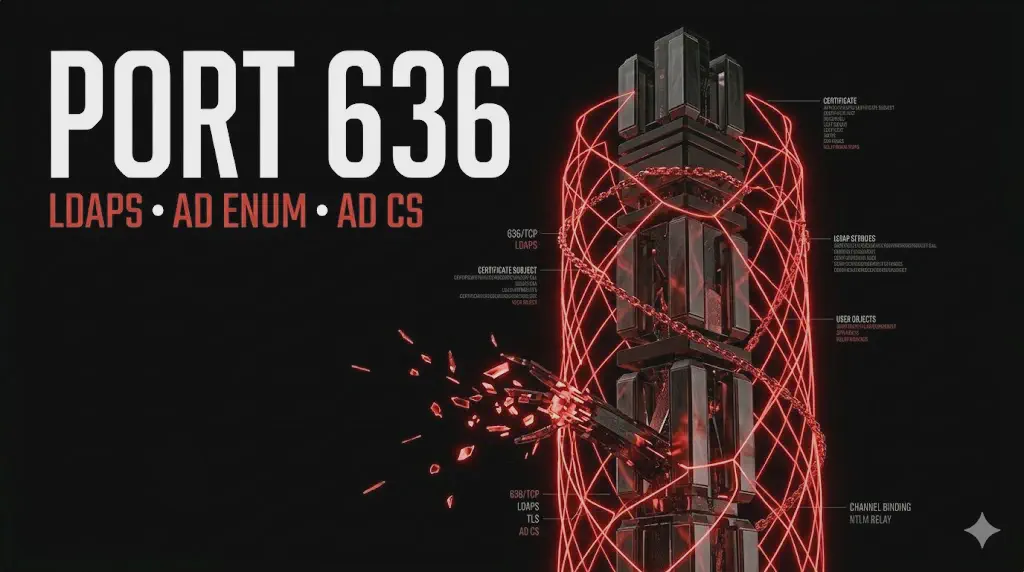 Porta 636 LDAPS: enumerazione Active Directory, certificati TLS e abuse AD CS.
