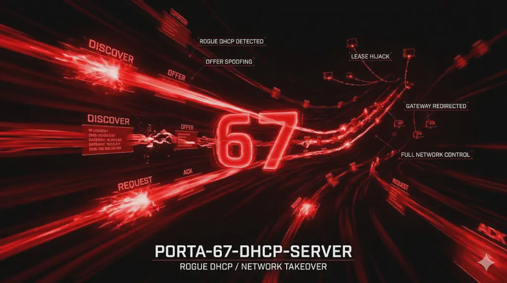 Porta 67 DHCP: Rogue Server, Starvation e MITM sulla Rete Interna