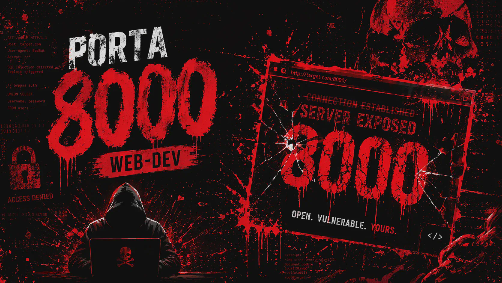 Porta 8000 Pentest: Django Debug, Python http.server e RCE