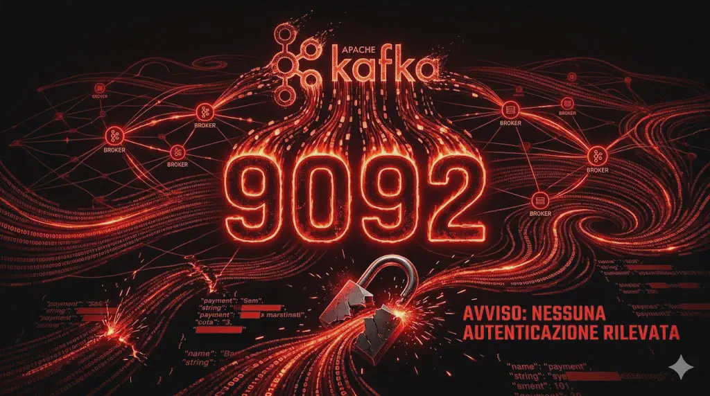 Porta 9092 Kafka Pentest: Intercettazione Messaggi e Message Injection