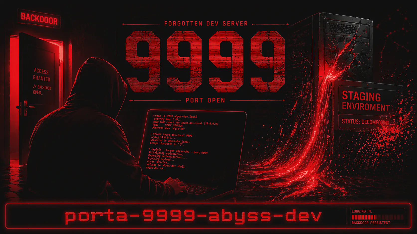Porta 9999 Pentest: Abyss, Icecast CVE-2004-1561 e Dev Server