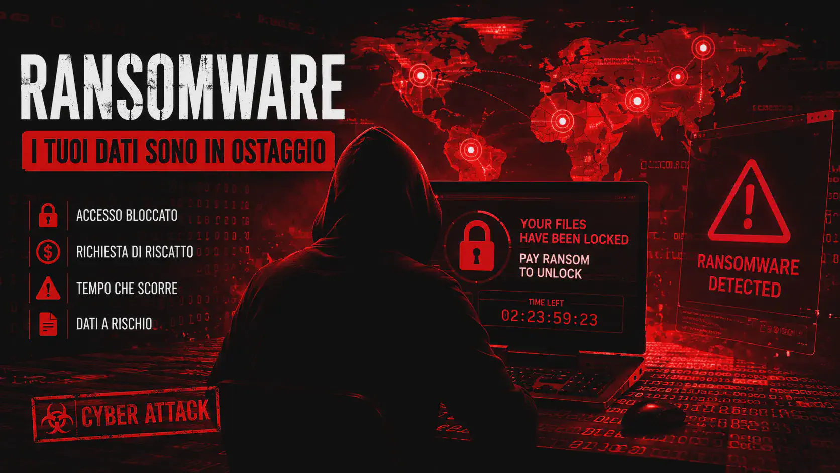 Ransomware 2026: guida completa .Cosa sono e come difendersi