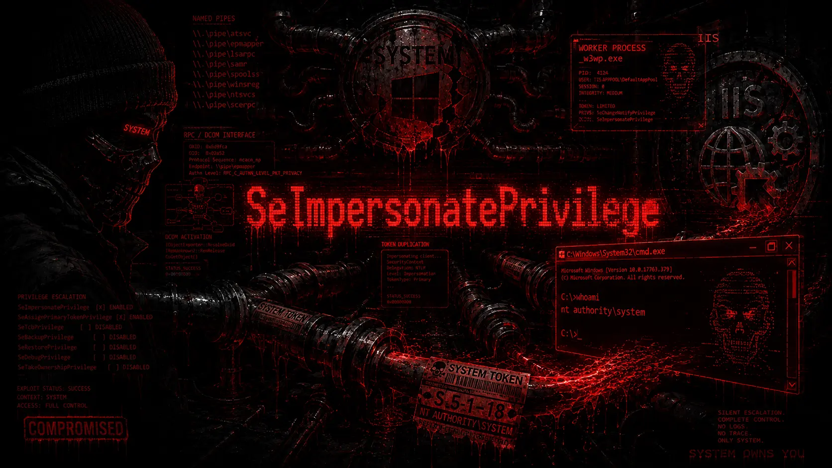 SeImpersonatePrivilege: Privesc e Potato Attack fino a SYSTEM SeImpersonatePrivilege: Privesc e Potato Attack fino a SYSTEM