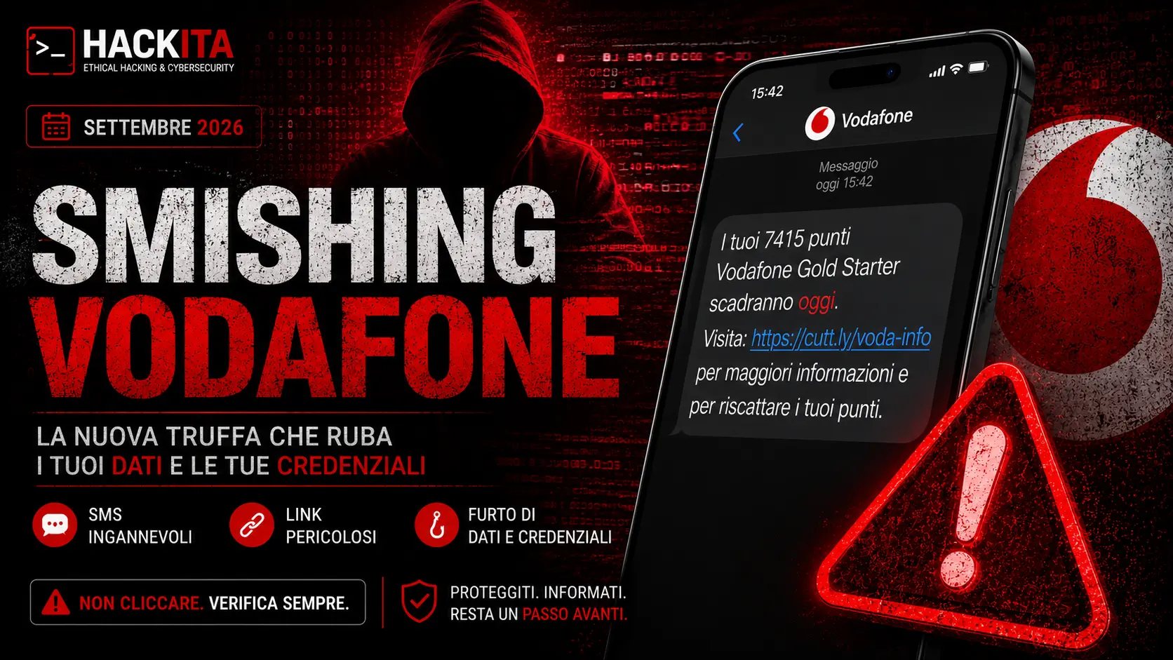 Truffa Vodafone: “7415 punti Gold Starter scadranno oggi” Truffa Vodafone: “7415 punti Gold Starter scadranno oggi”