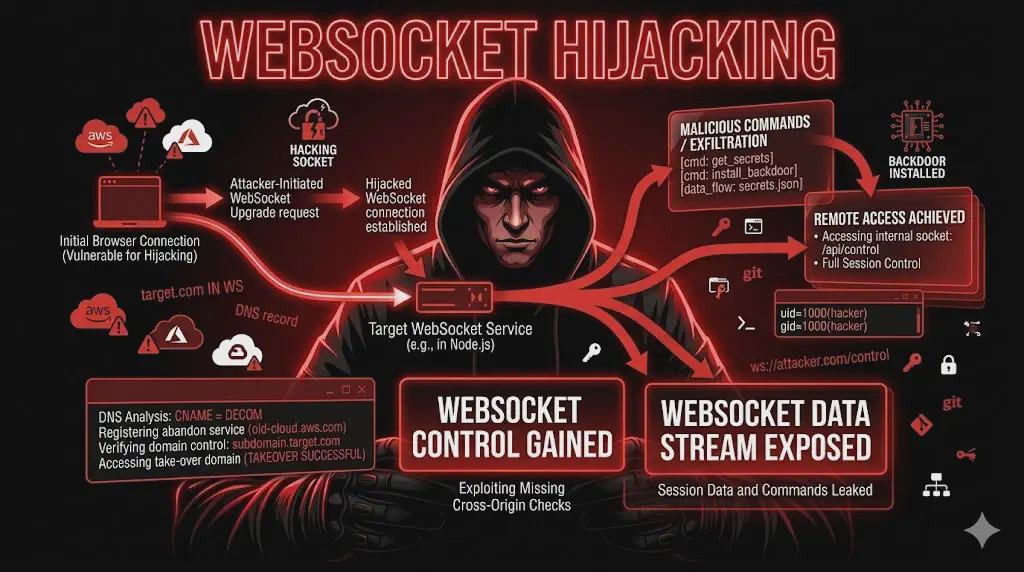 WebSocket Hijacking (CSWSH): Cross-Site WebSocket Hijacking e Data Theft Real-Time