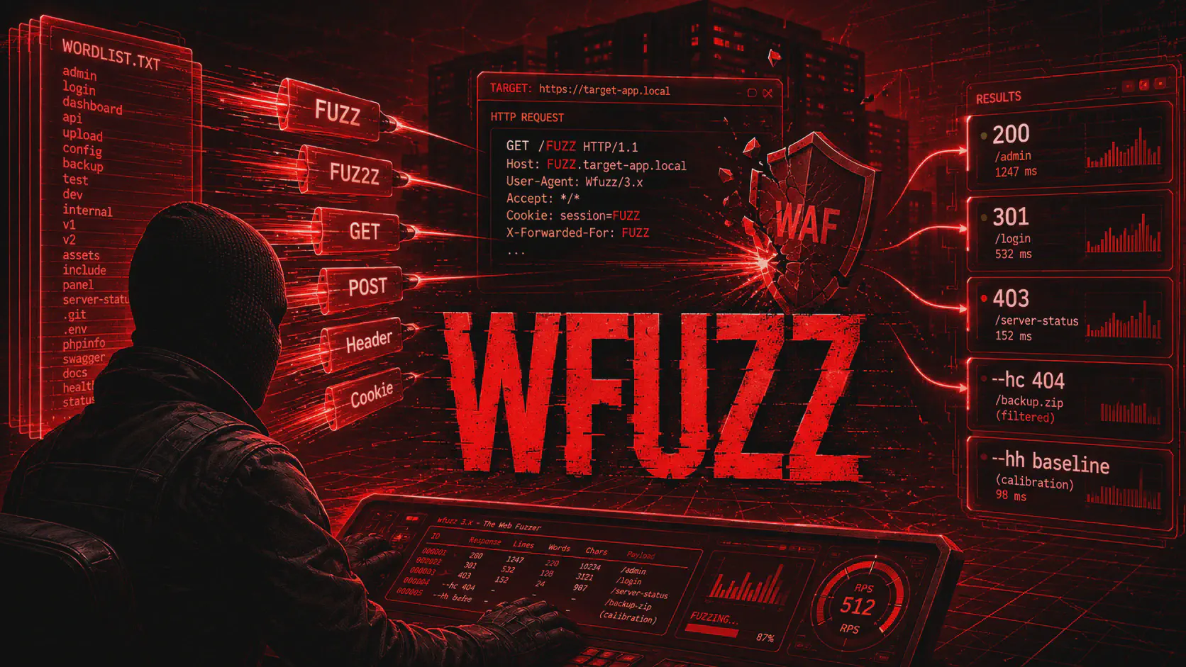 Wfuzz: web fuzzing di directory, parametri, header e VHost
