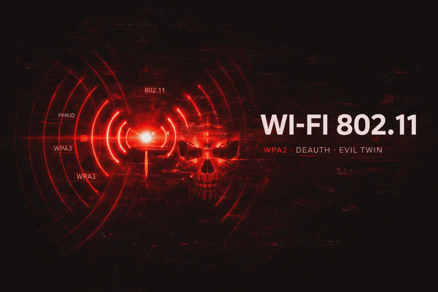 Wi-Fi 802.11: Frame, WPA2/WPA3, Deauth ed Evil Twin — Guida Completa agli Attacchi Wireless