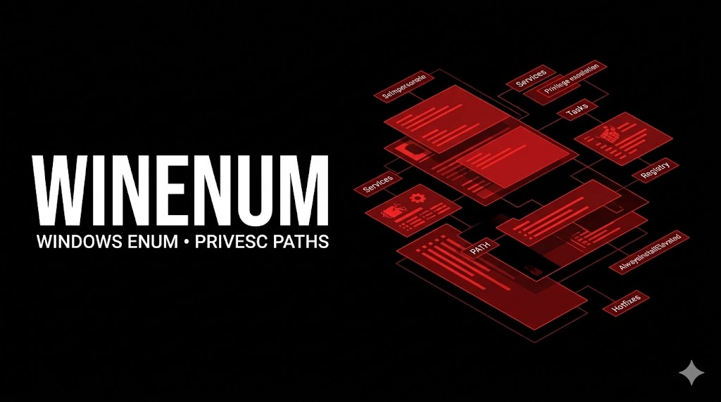 WinEnum: enumerazione Windows per privilege escalation e confronto con WinPEAS WinEnum: enumerazione Windows per privilege escalation e confronto con WinPEAS