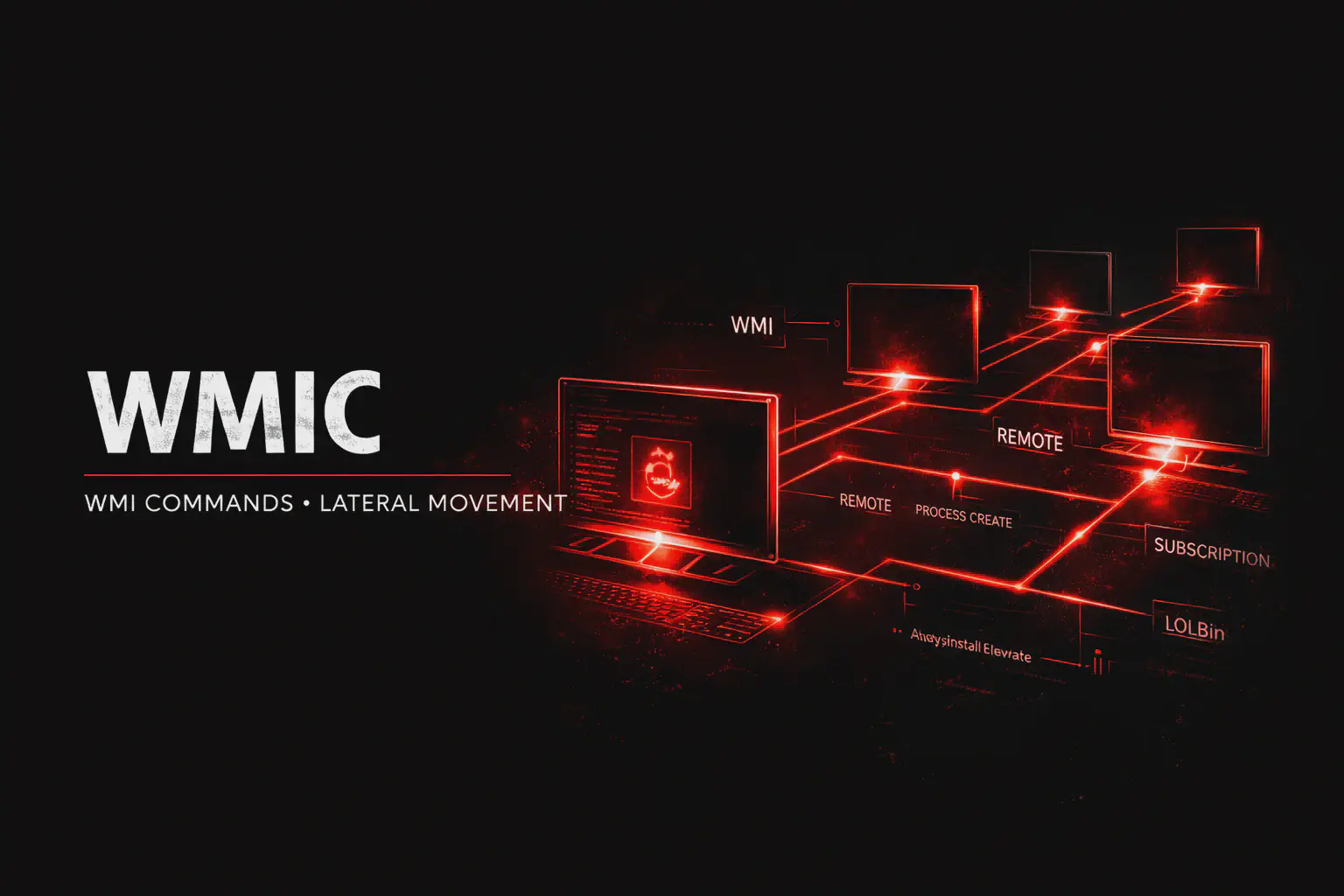 WMIC: comandi offensivi, lateral movement e persistence su Windows