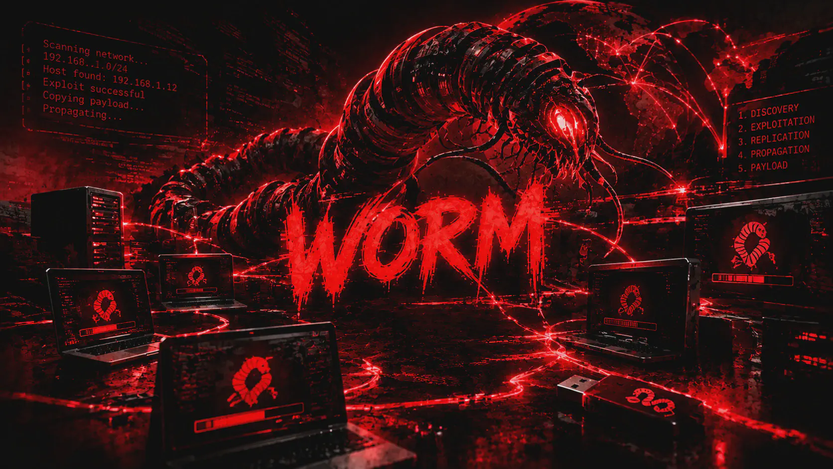 Worm: Cos'è, Come Funziona e Come si Propaga